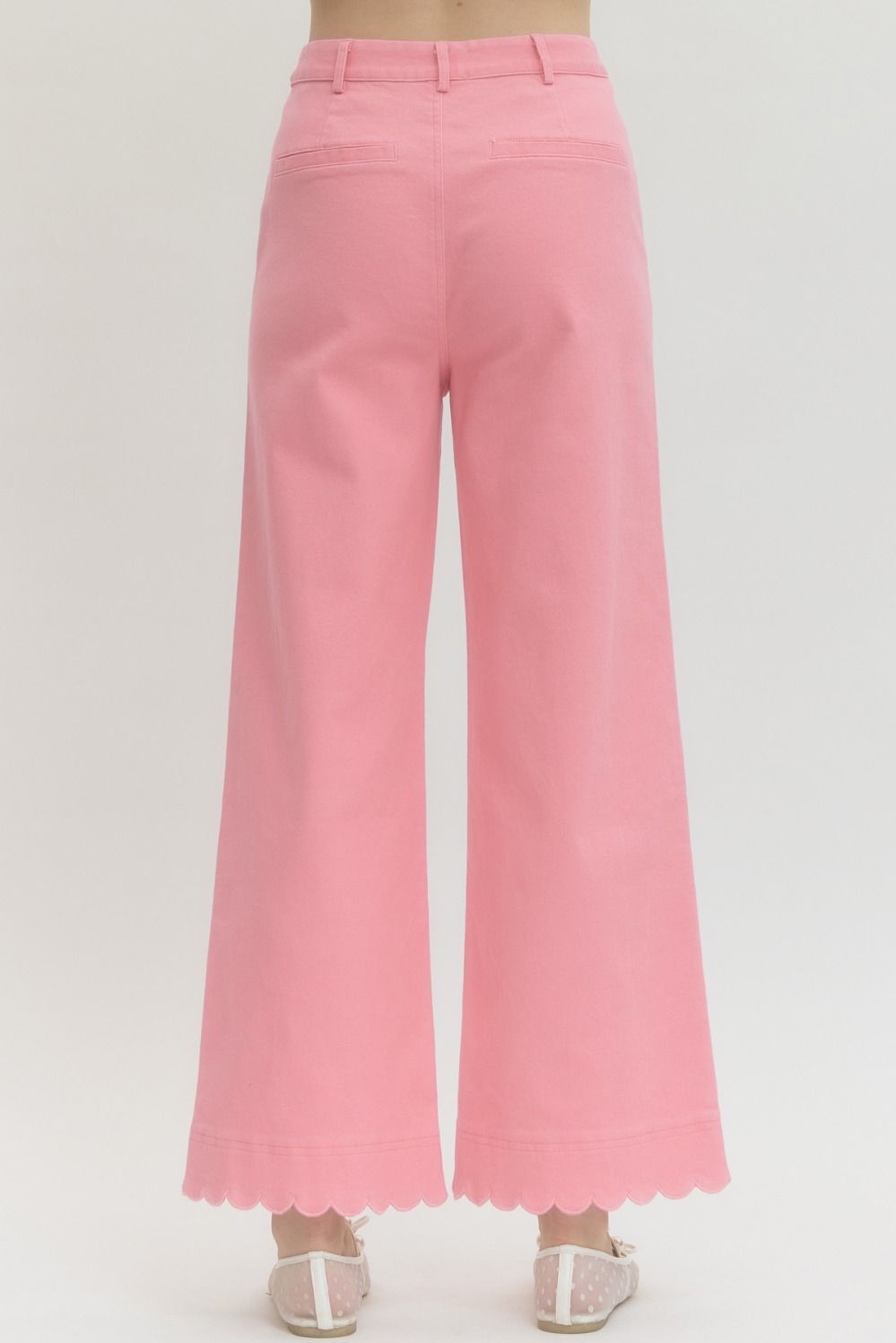 Entro Scallop Trimmed Pants