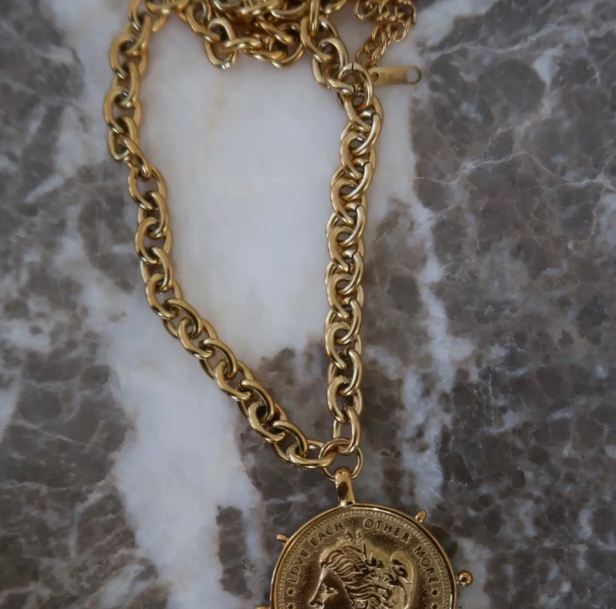 ChanSuttPearls Gold Coin Necklace