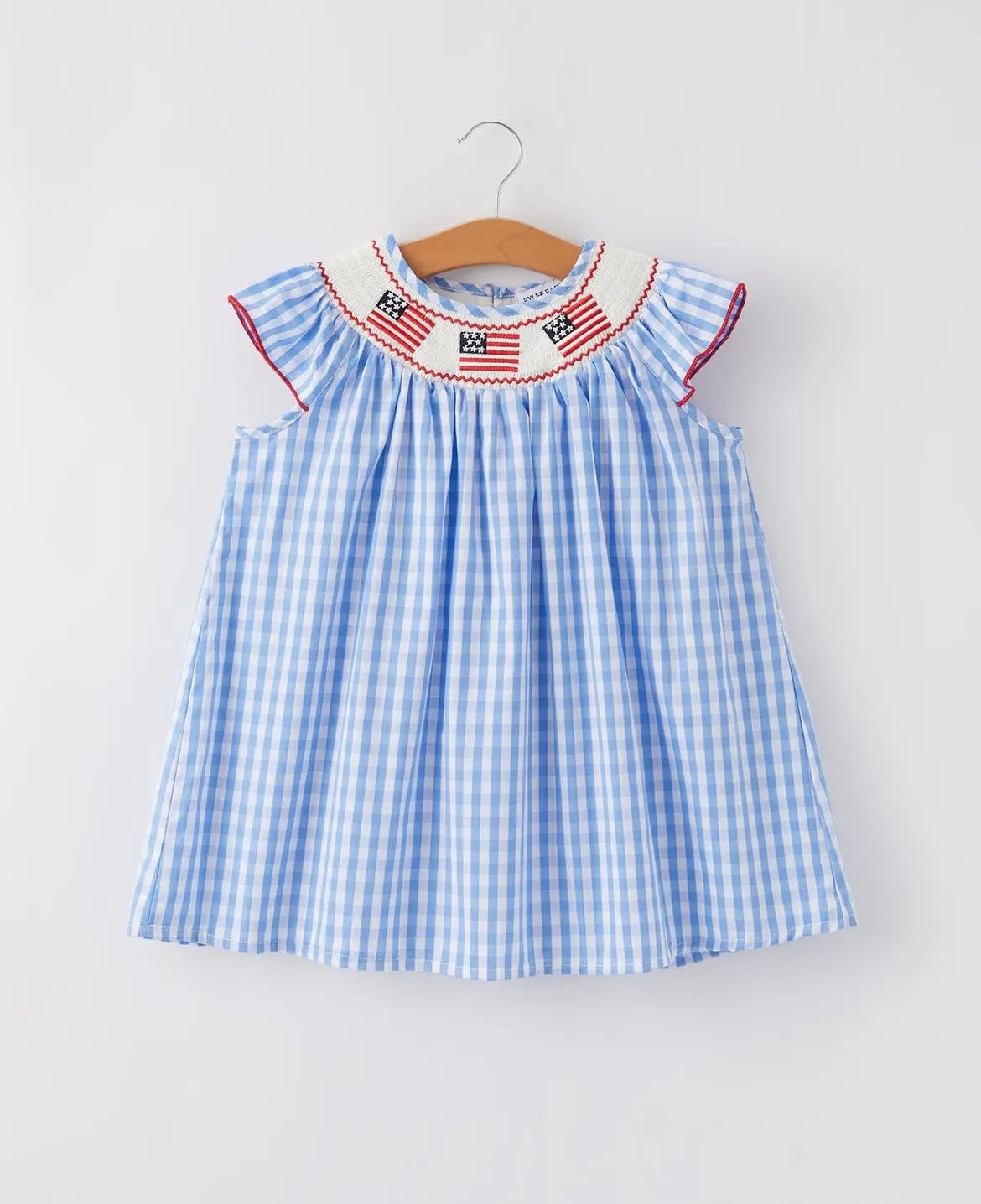 Rylee Faith 4th of July Smocked Dress