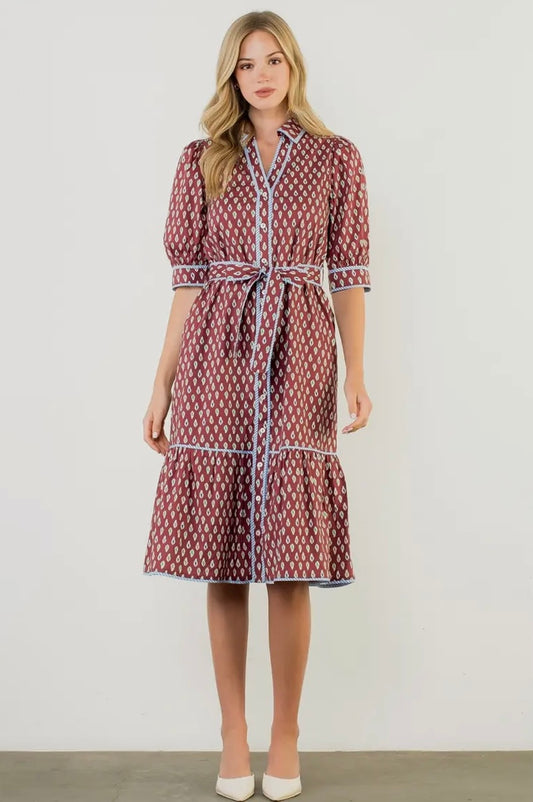 The Darlington THML Button Down Dress