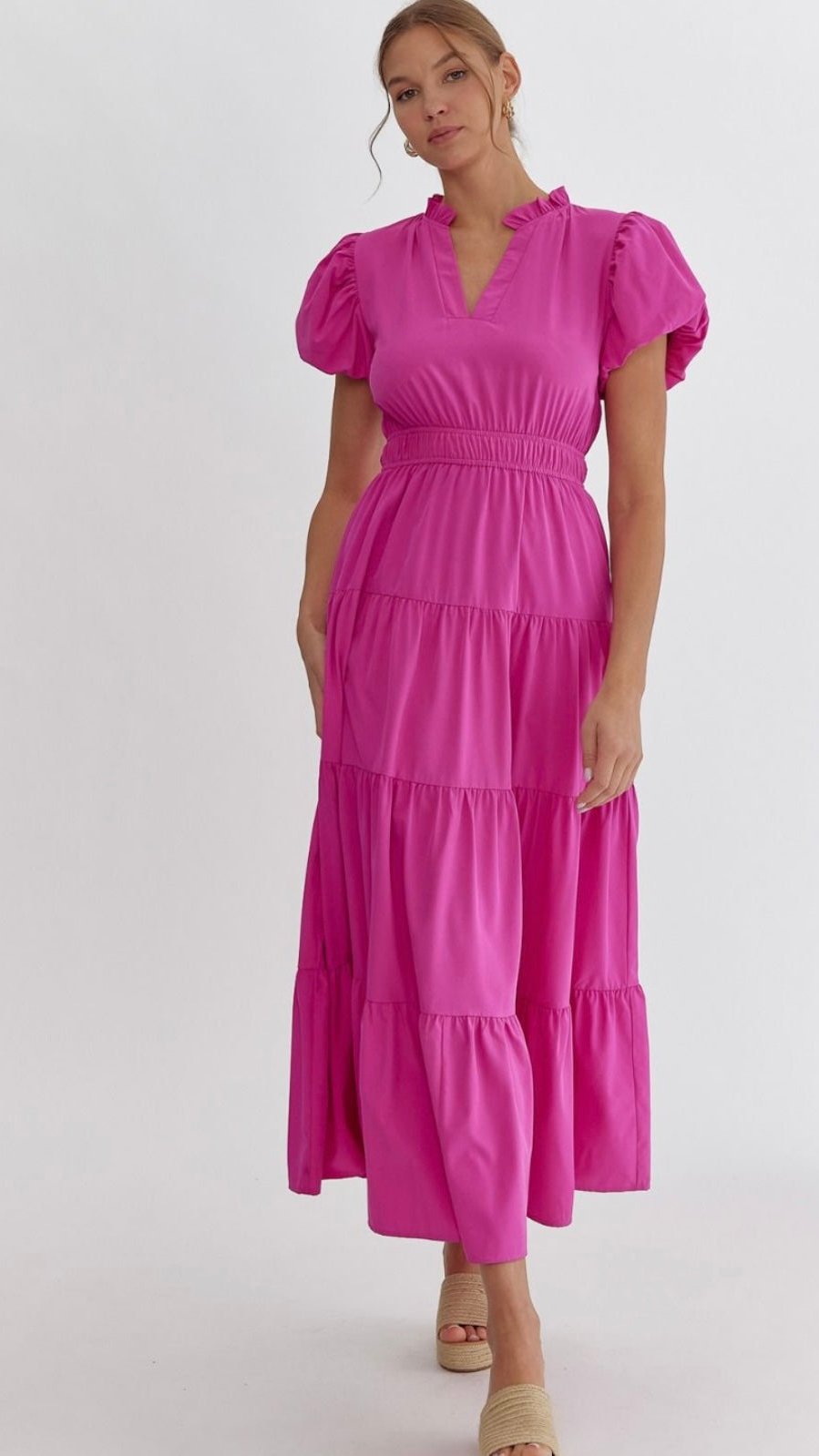 Kayla Magenta Maxi Dress