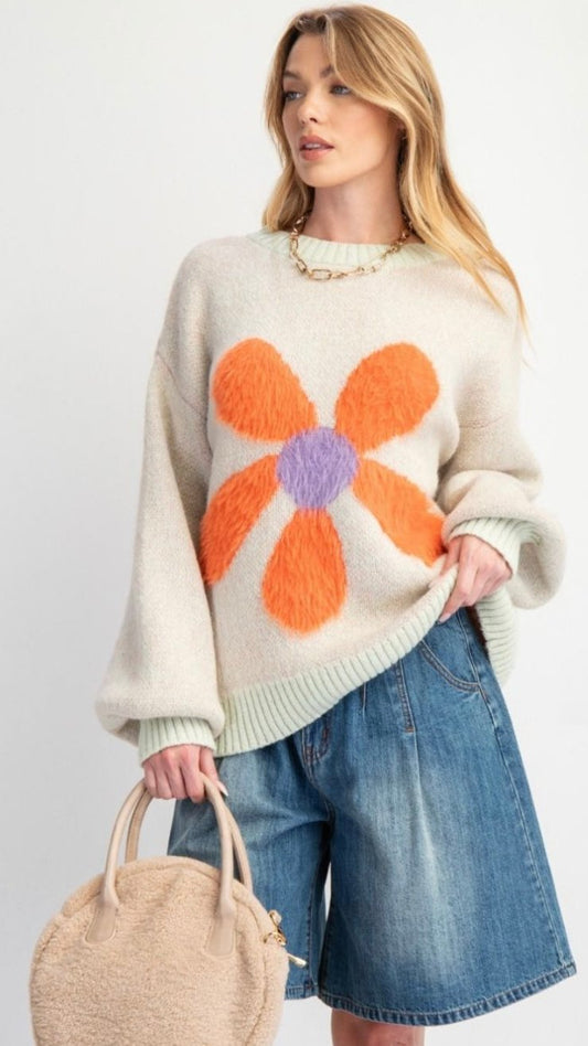 Megan Oversized Sweater in Misses and Plus Sizes - Clearance