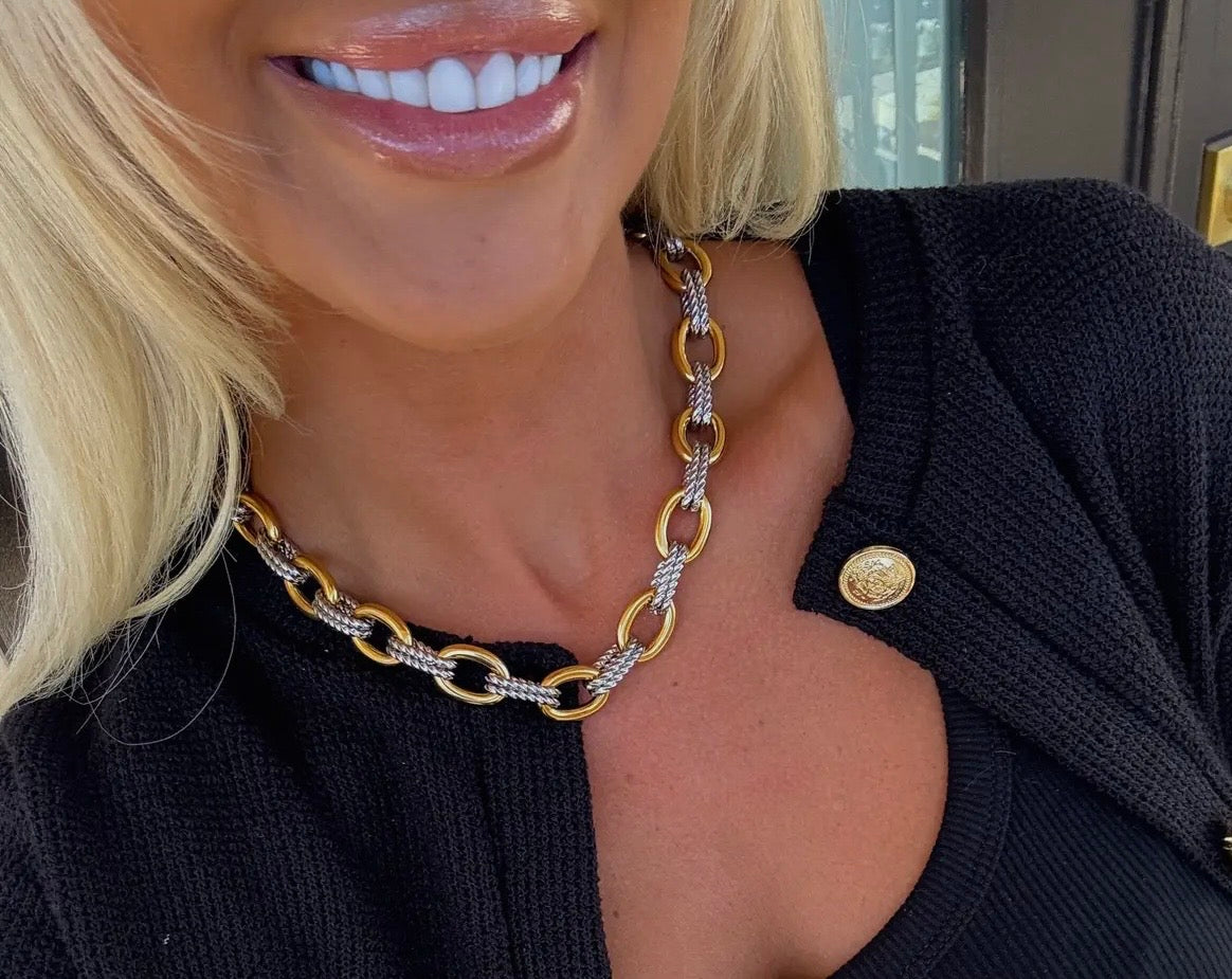 Chan Sutt Pearls Gold and Silver Margo Necklace