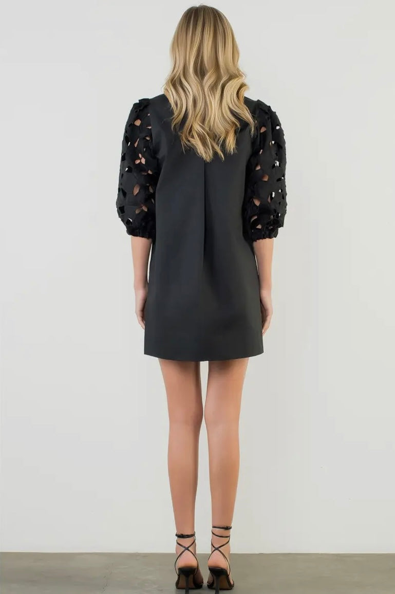 The Belinda Eyelet Detailed THML Dress