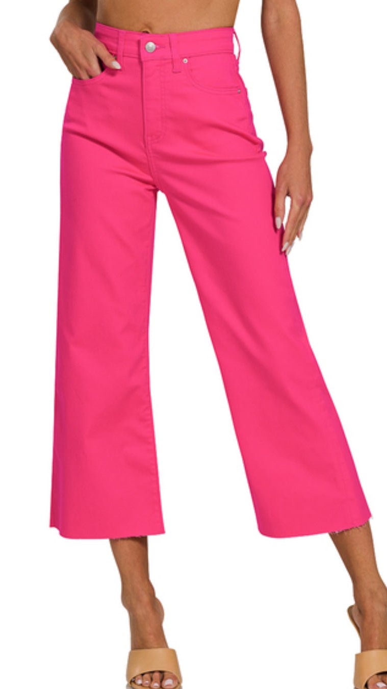 Zenana Wide Leg Denim Pants