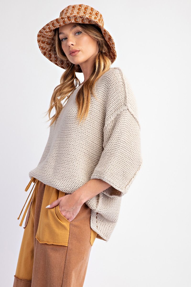 The Dolman 3/4 Sleeve Sweater
