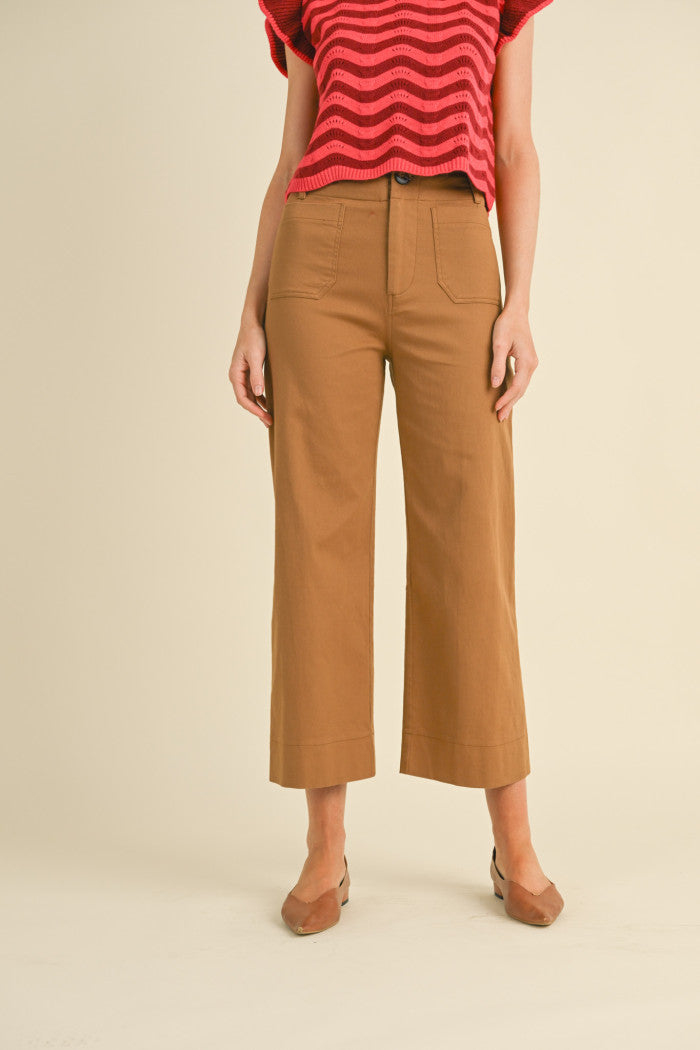 &Merci Patch Pocket Cropped Pants