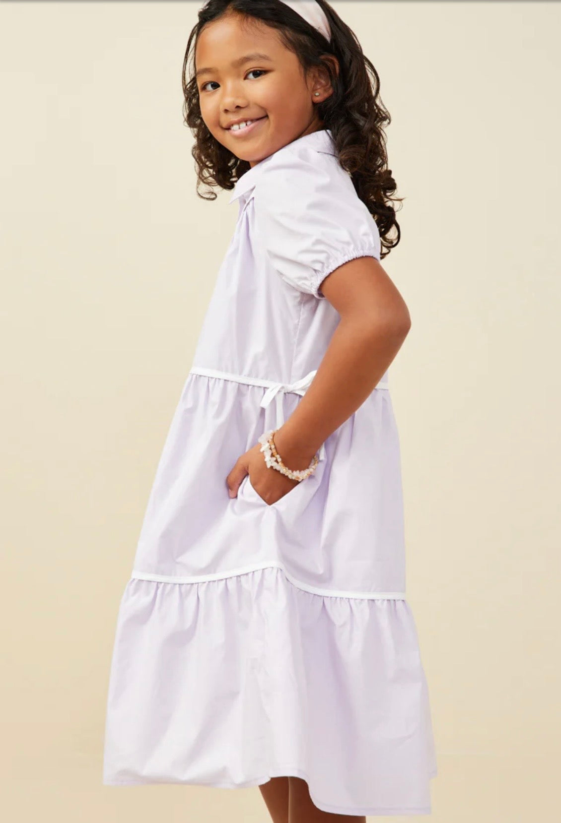 Hayden Tiered Button Down Dress