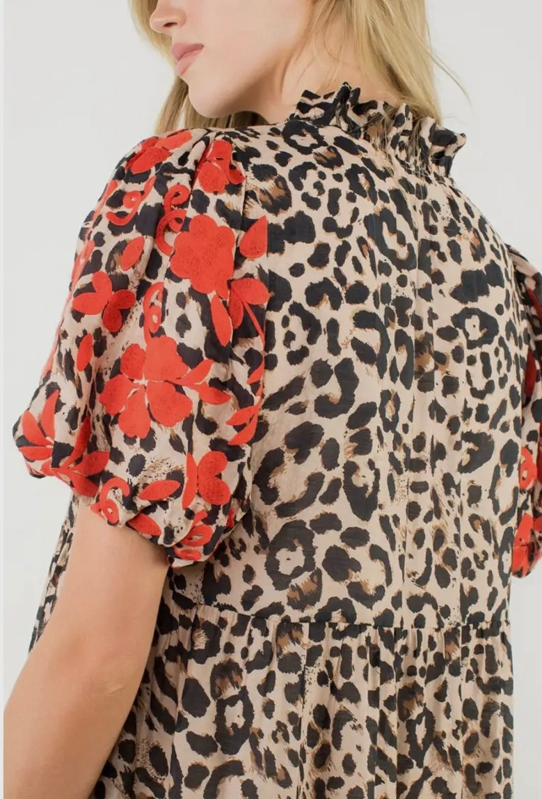 The Davenport THML Cheetah Print Dress
