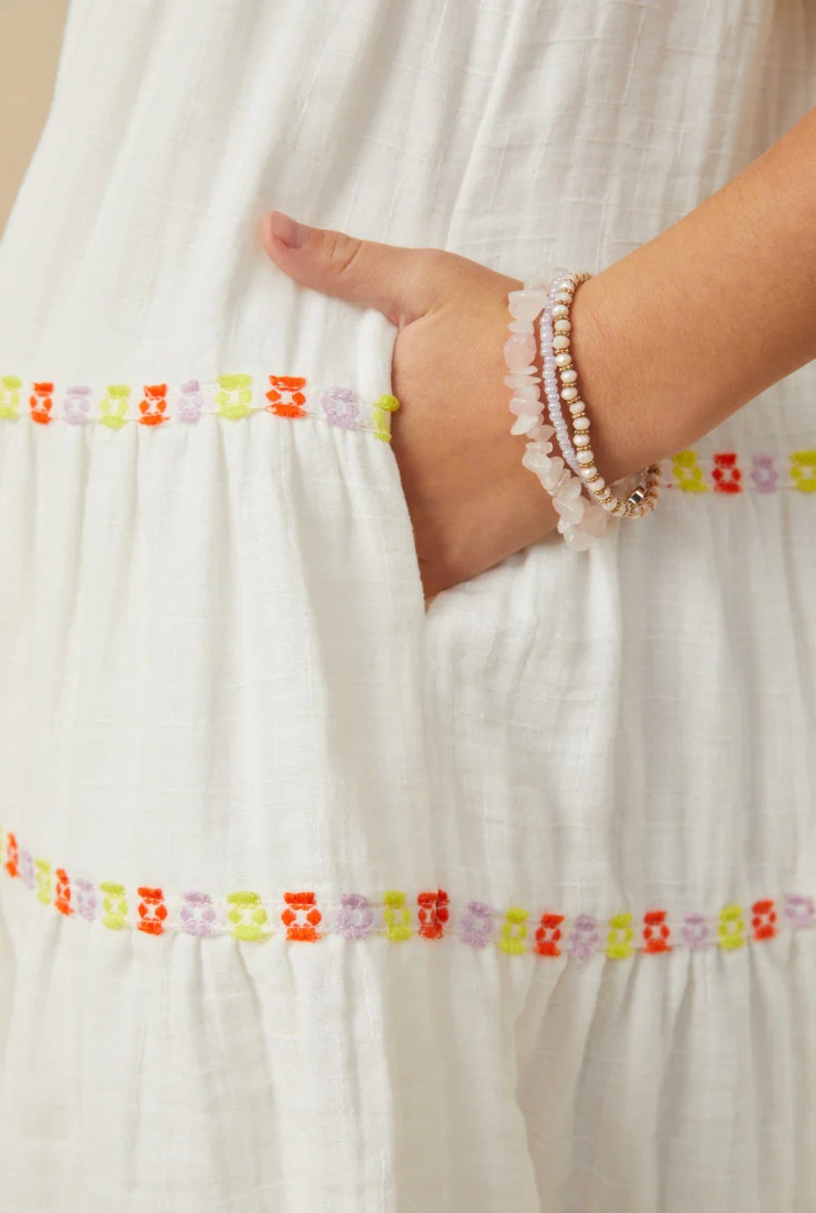 Hayden Girls Off White Dress