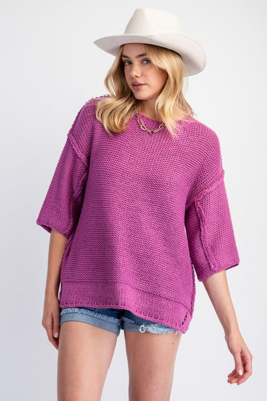 The Dolman 3/4 Sleeve Sweater