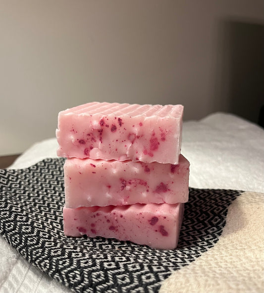 Shimmering Strawberries Goat Milk Soap