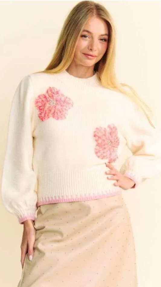 Wilma Flower Patch Sweater