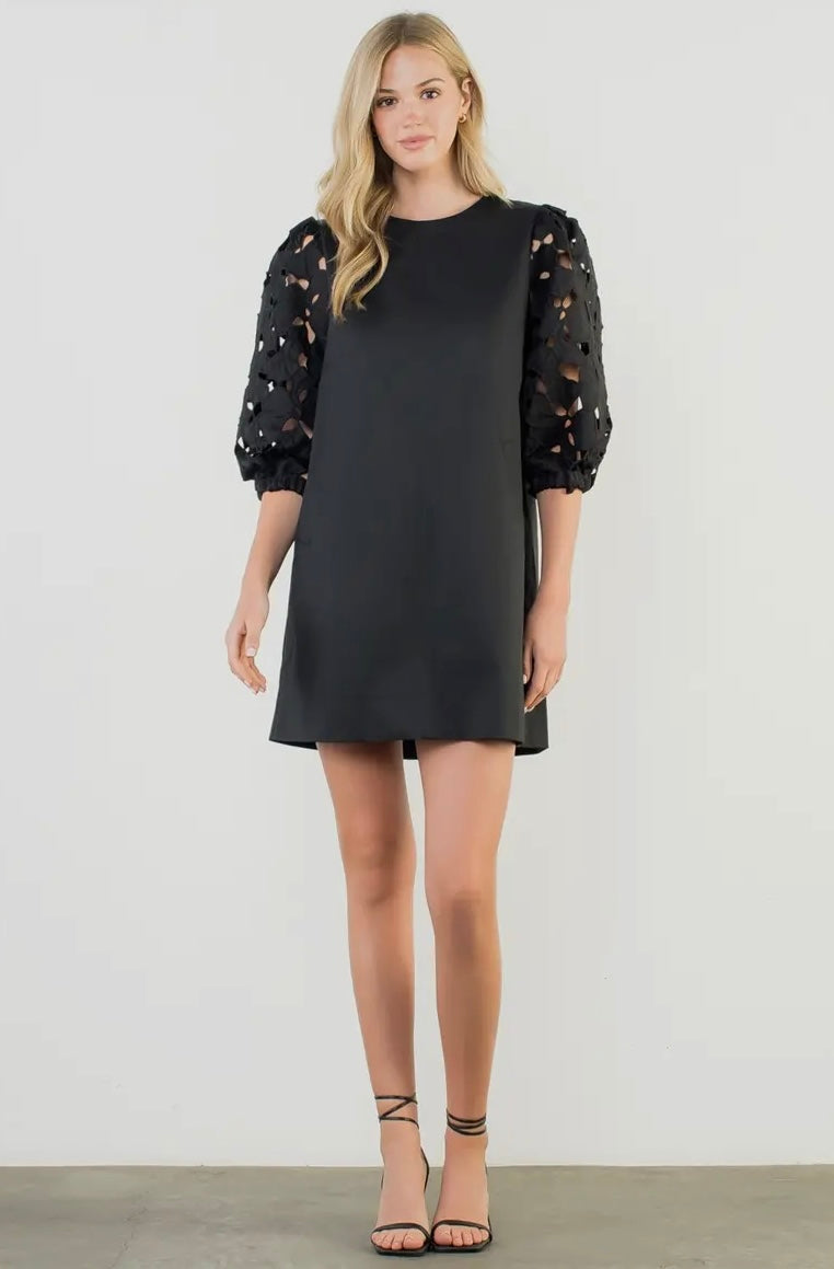 The Belinda Eyelet Detailed THML Dress