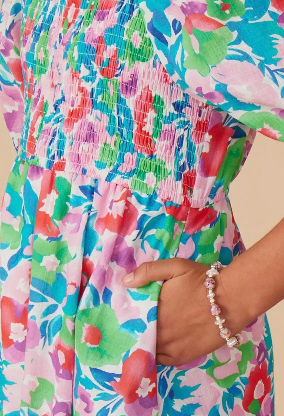 Hayden Smocked Floral Dress