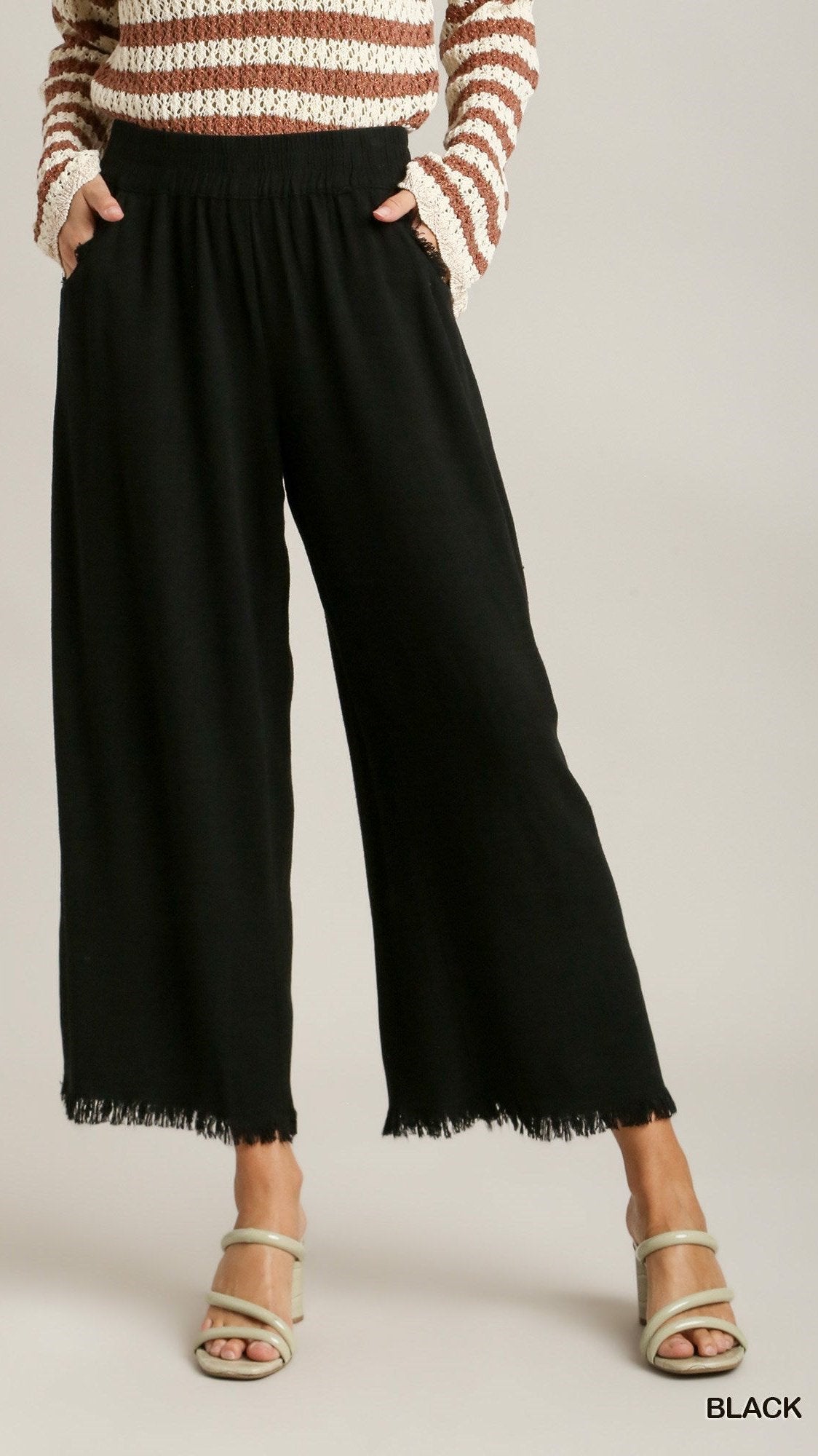 Living the Easy Life Solid Color Linen Wide Leg Pants