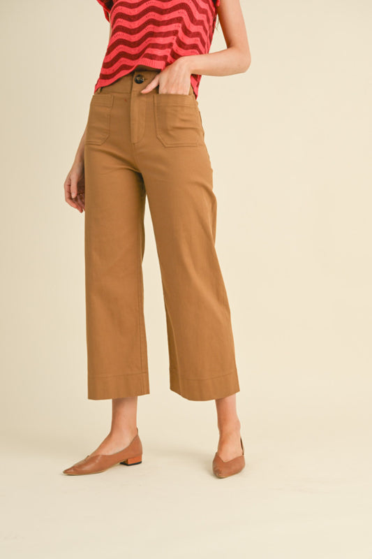 &Merci Patch Pocket Cropped Pants