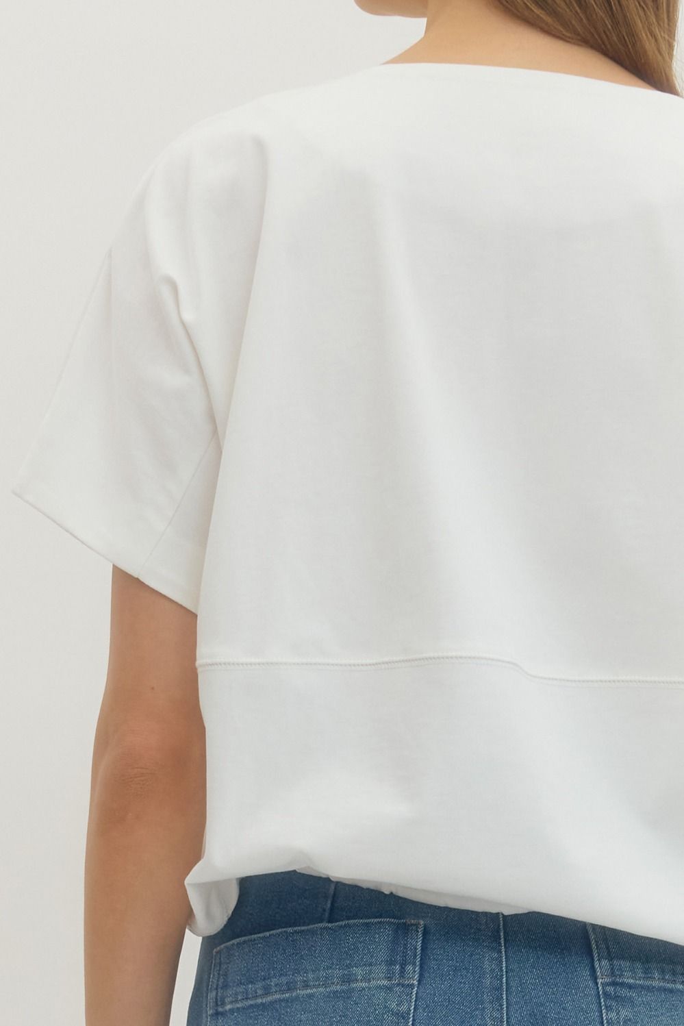 The Baker Off White Top
