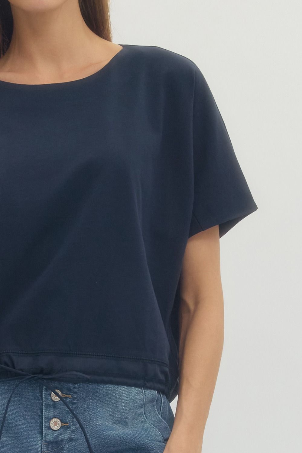 The Baker Navy Top