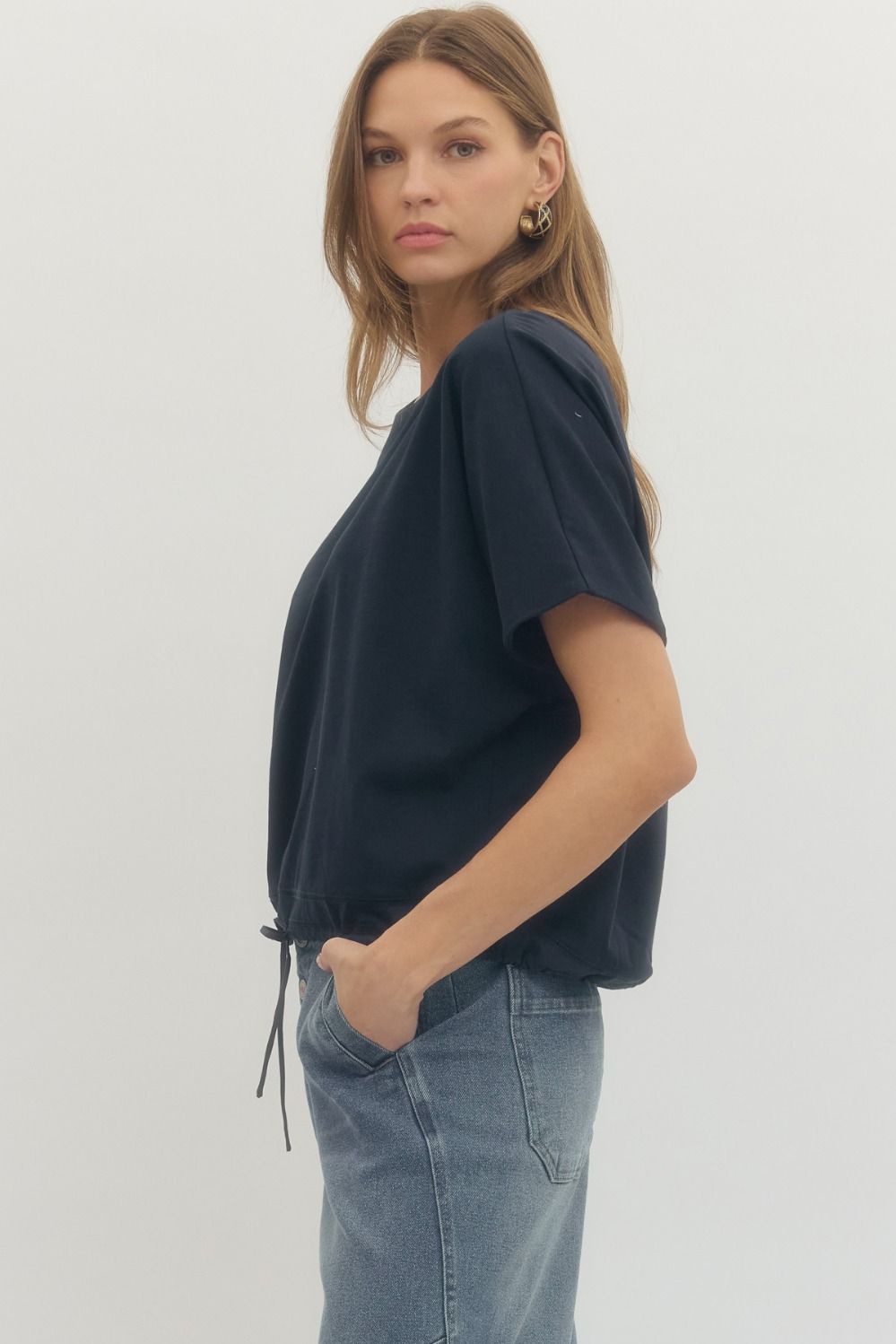The Baker Navy Top