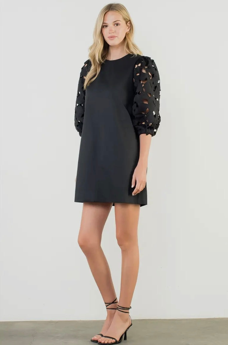 The Belinda Eyelet Detailed THML Dress