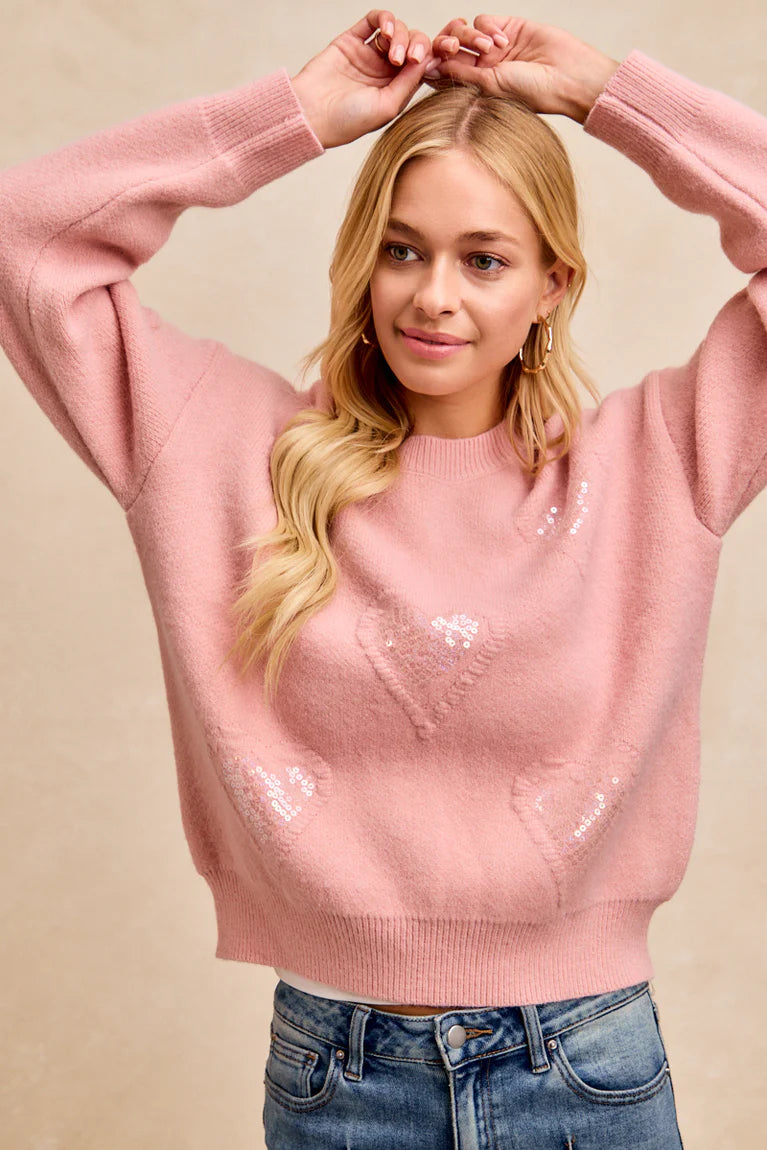 Valentine’s Day Pink Sweater