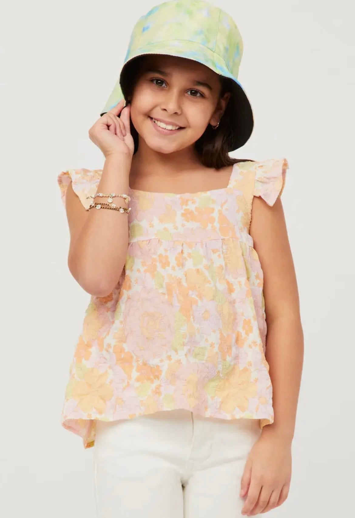 Hayden Floral Girls Tank Top