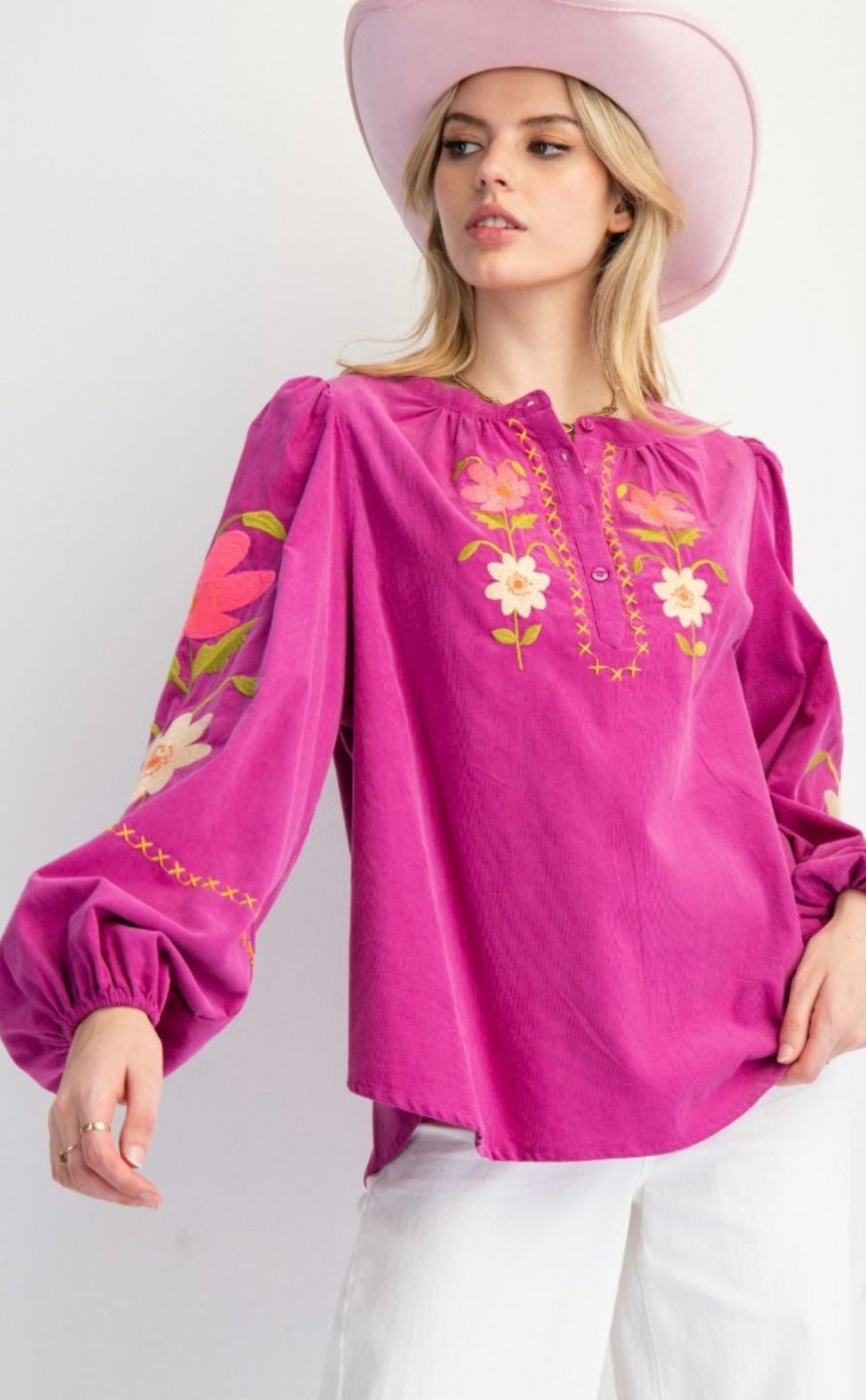 Ava Embroidered Top