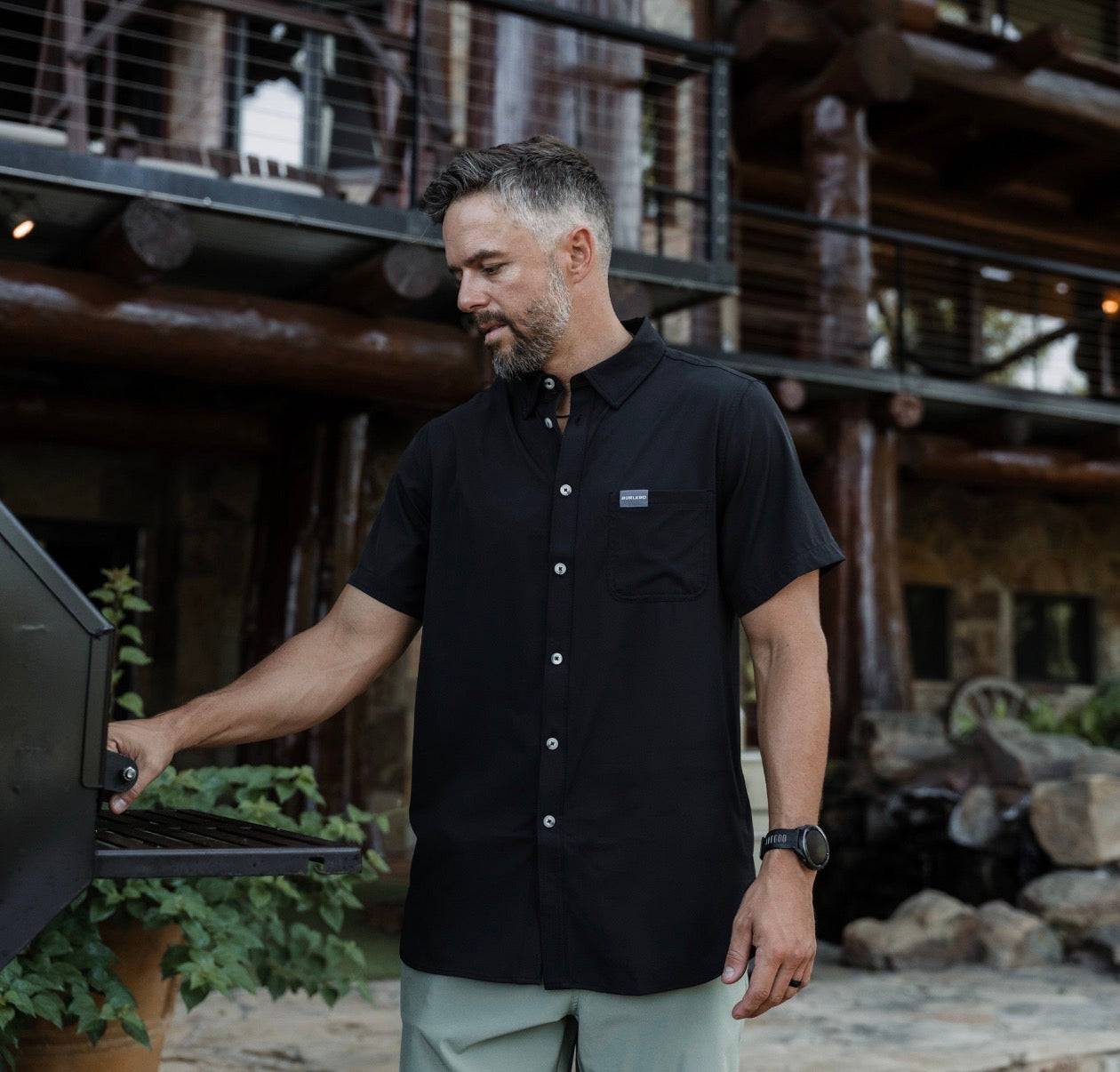 Burlebo Performance Button Down Shirt