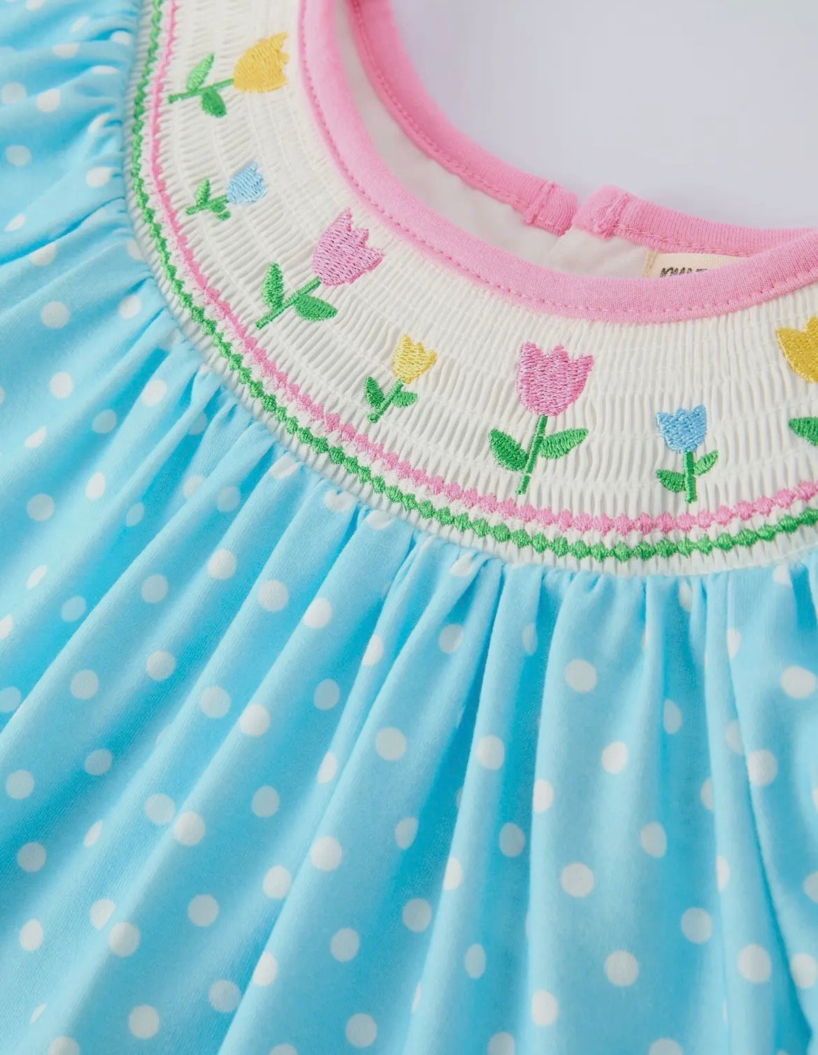 Rylee Faith Tulip Smocked Dress