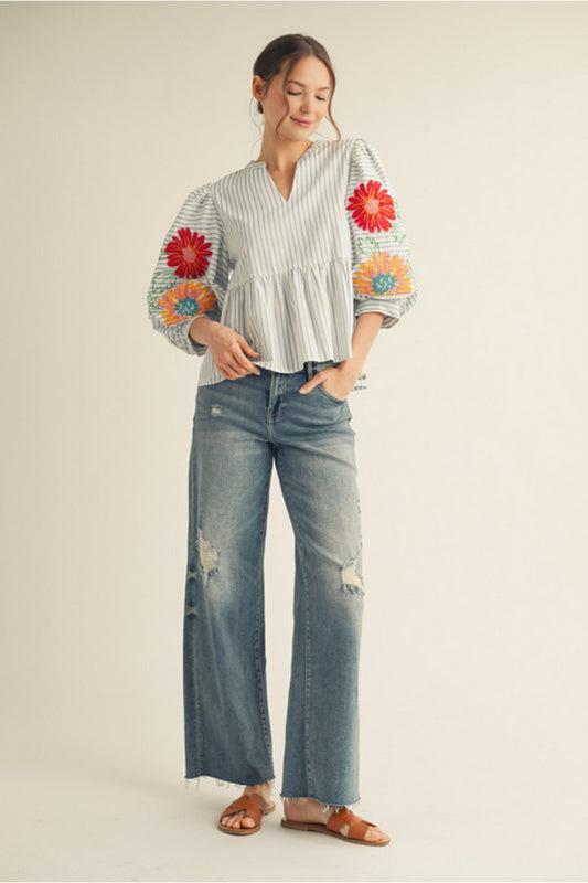 Modessa Embroidered Top