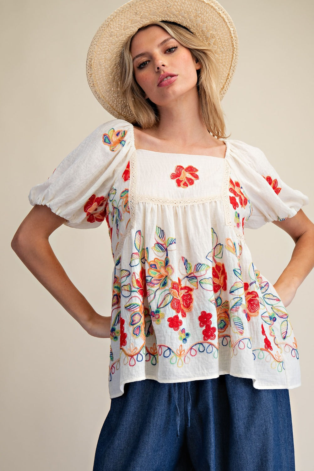 The Desiree Embroidered Top