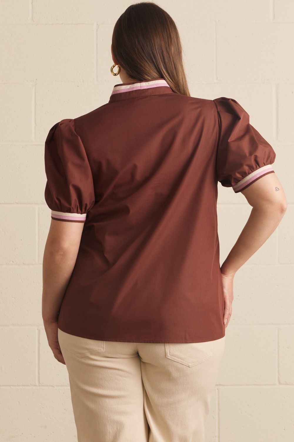 The Sheldon Chocolate Plus Size Top