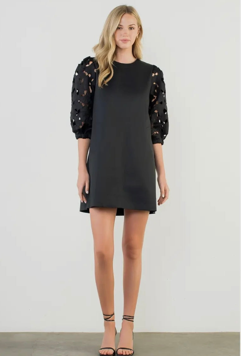 The Belinda Eyelet Detailed THML Dress