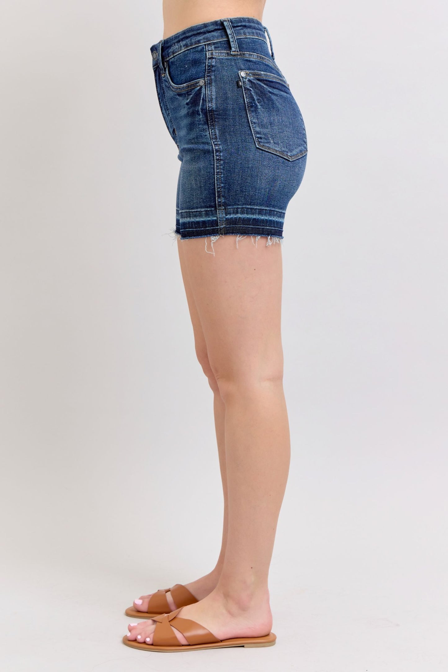 Judy Blue Tummy Control Released Hem Shorts