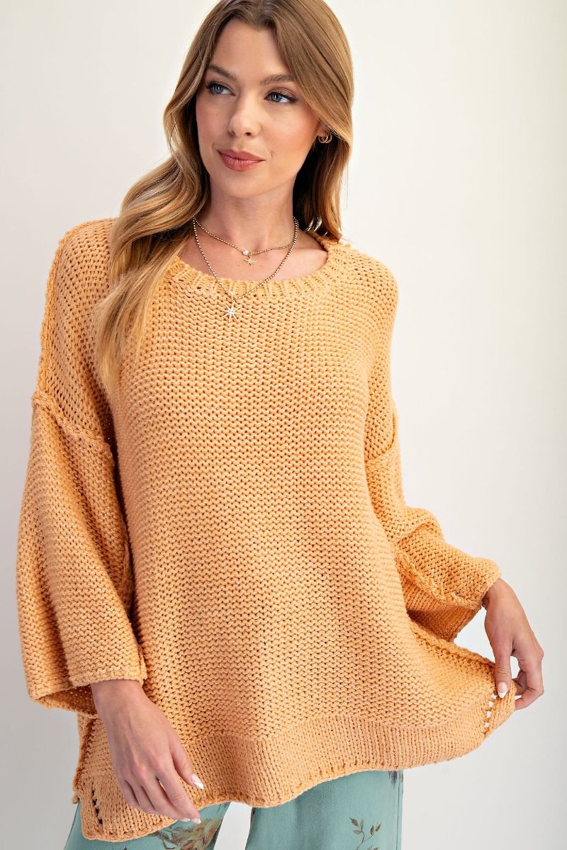 The Dolman 3/4 Sleeve Plus Size Sweater