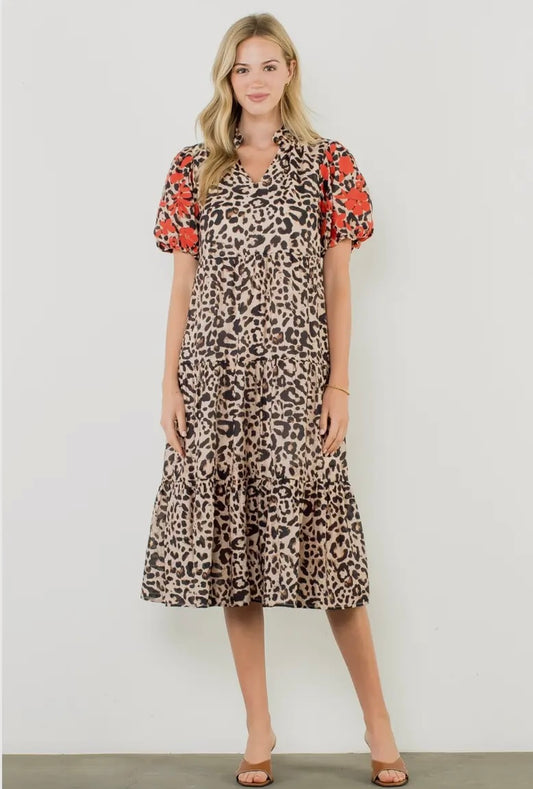 The Davenport THML Cheetah Print Dress
