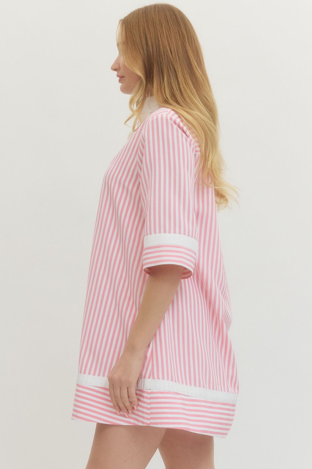 The Brandi Pink Striped Dress