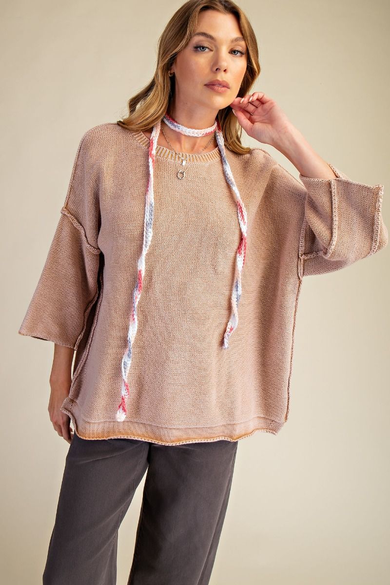 The Romano Mineral Washed Sweater