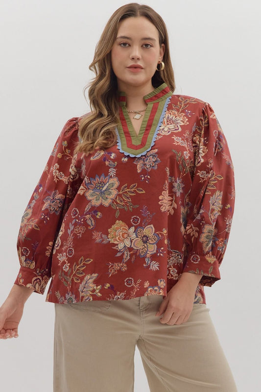 The Lexington Plus Size Top -Clearance