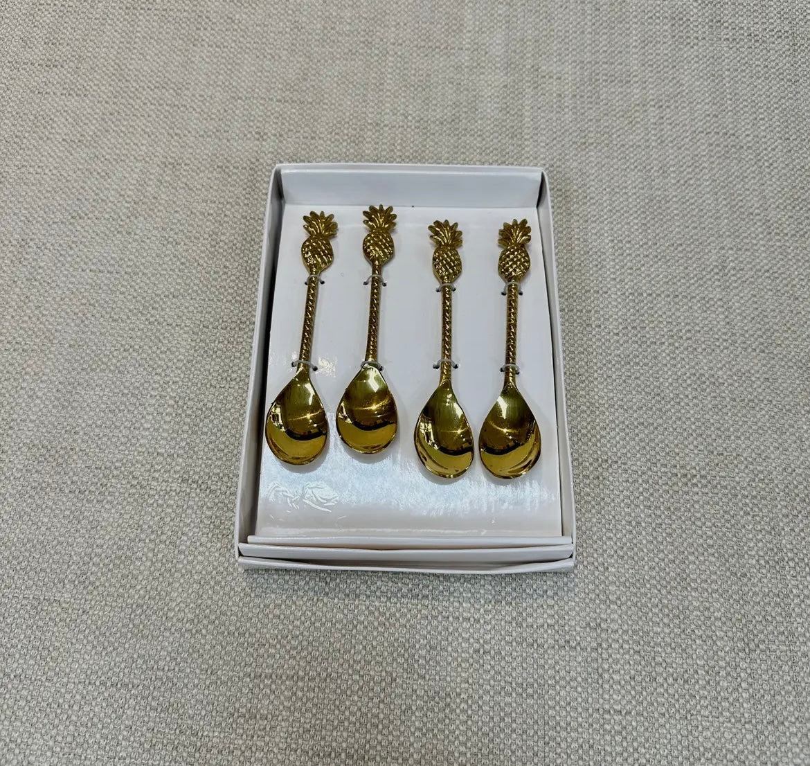 Gold Pineapple Serving Spoons