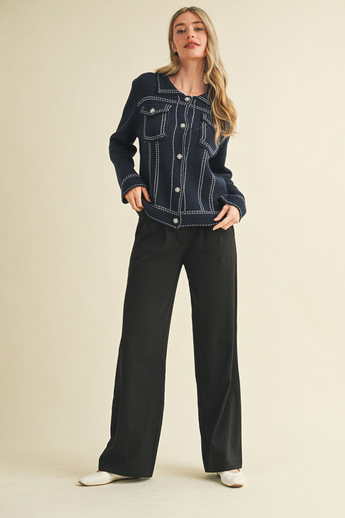 The Stefano Sweater Jacket