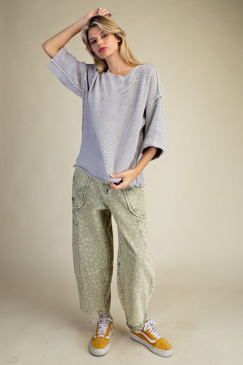 The Romano Mineral Washed Sweater
