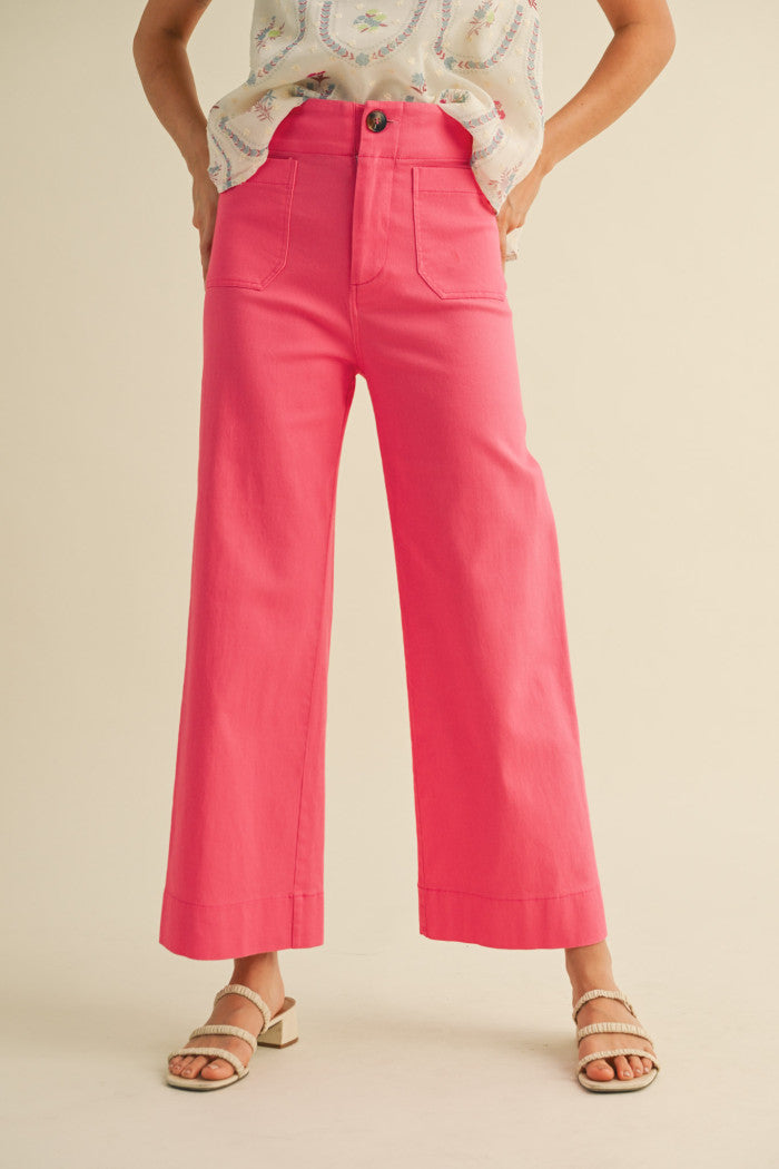 &Merci Patch Pocket Cropped Pants