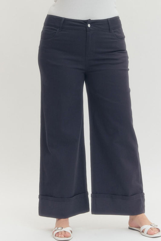 Entro Plus Size Cuffed Pants