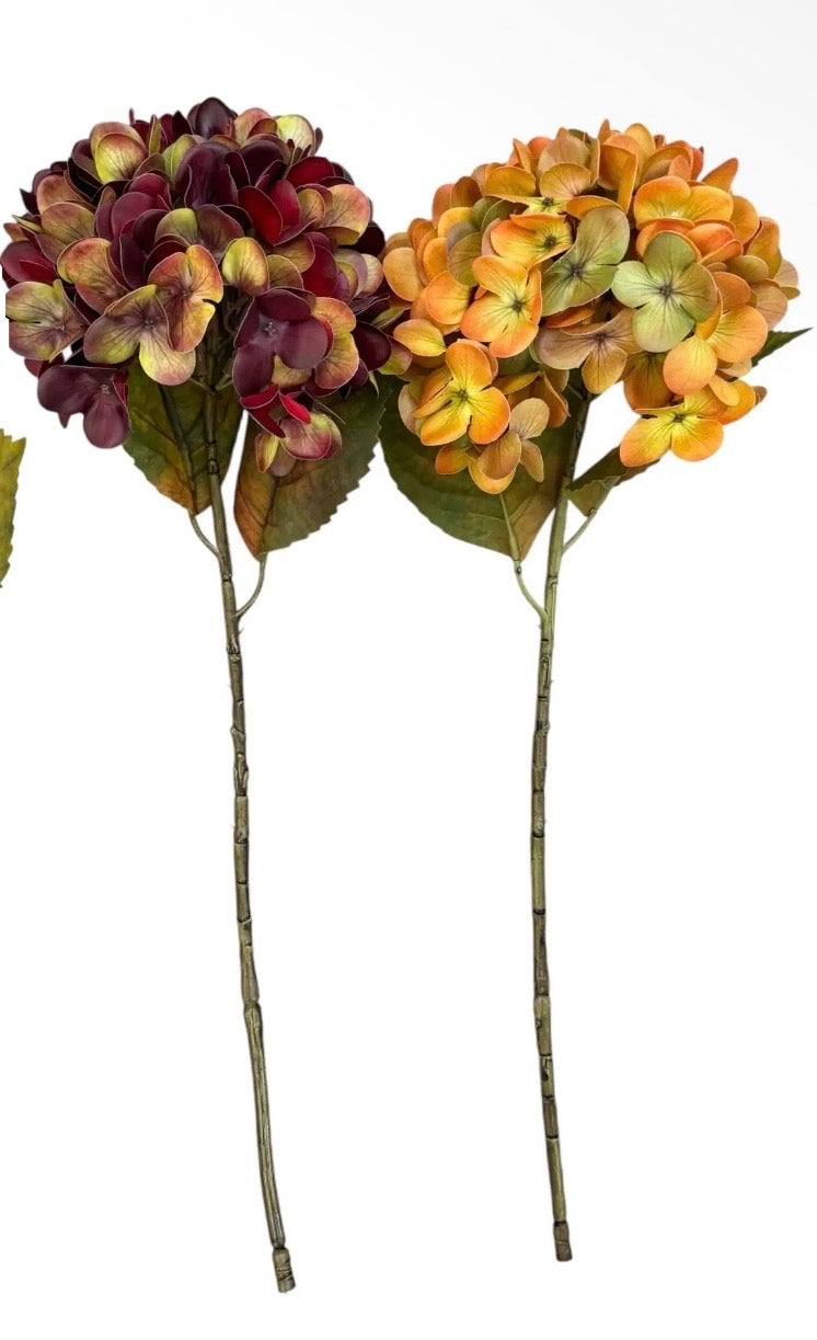 22” Real Touch Hydrangea (Large 6” Diameter Bloom)