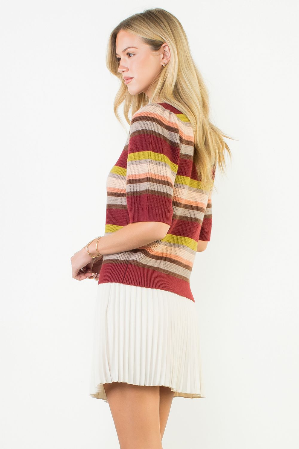 The THML Burgundy Madison Top