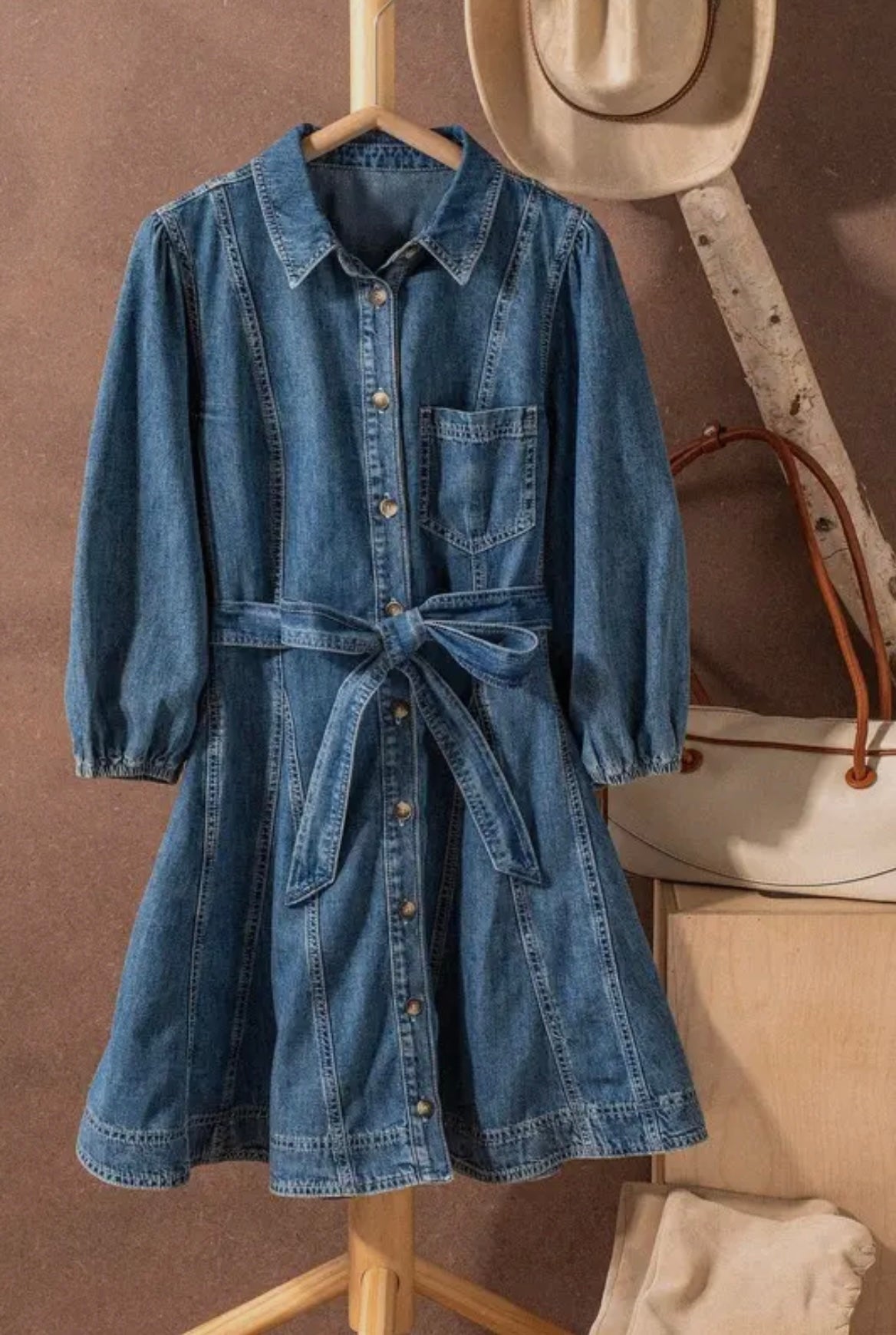 The Freida Denim Dress