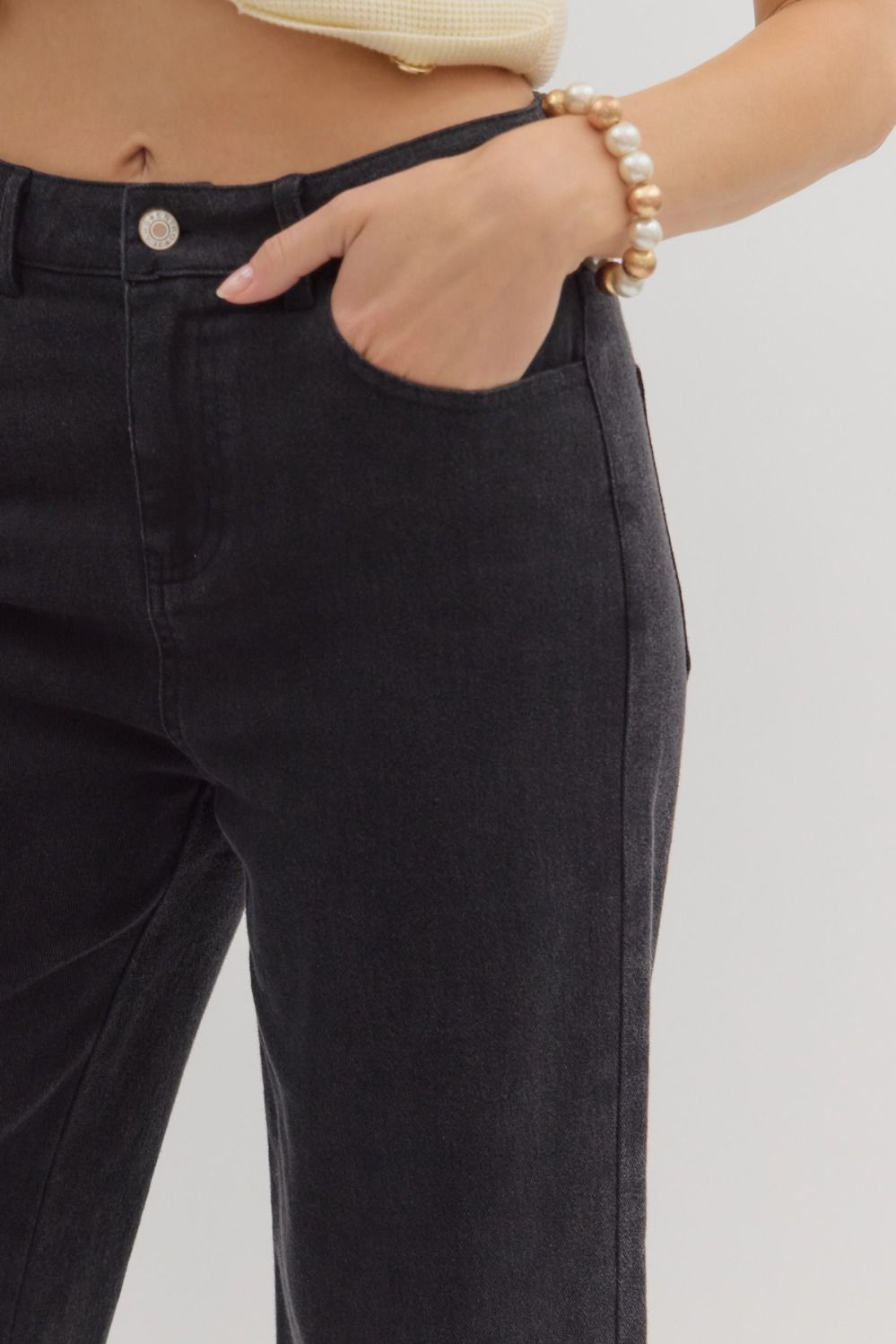 Entro Mid Rise Ankle Length Cuffed Pants