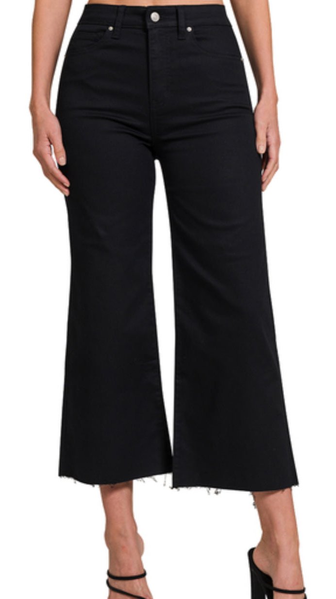 Zenana Wide Leg Denim Pants